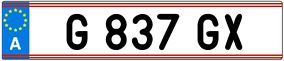 Trailer License Plate